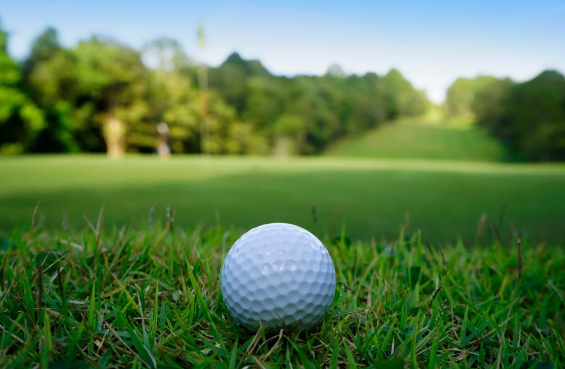 golf ball on course