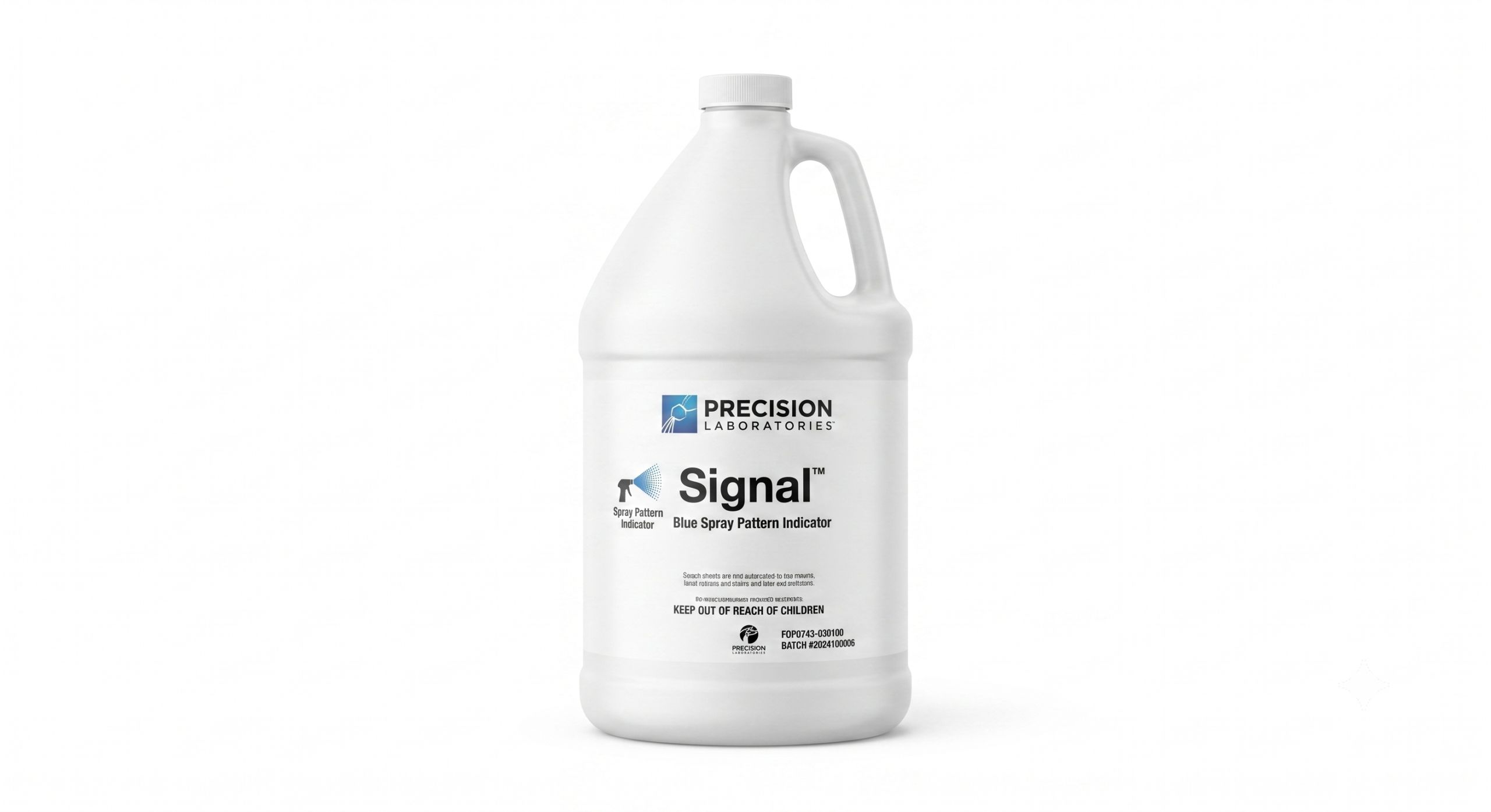 Signal Blue Spray Pattern Indicator