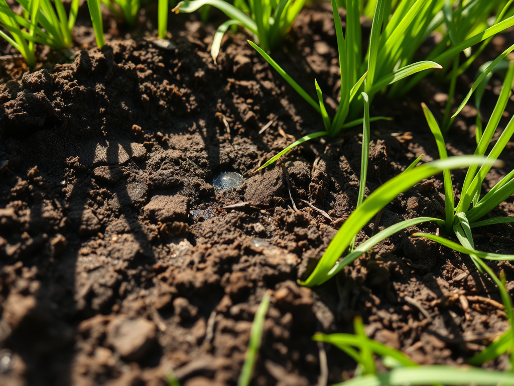 spring lawn close-up 